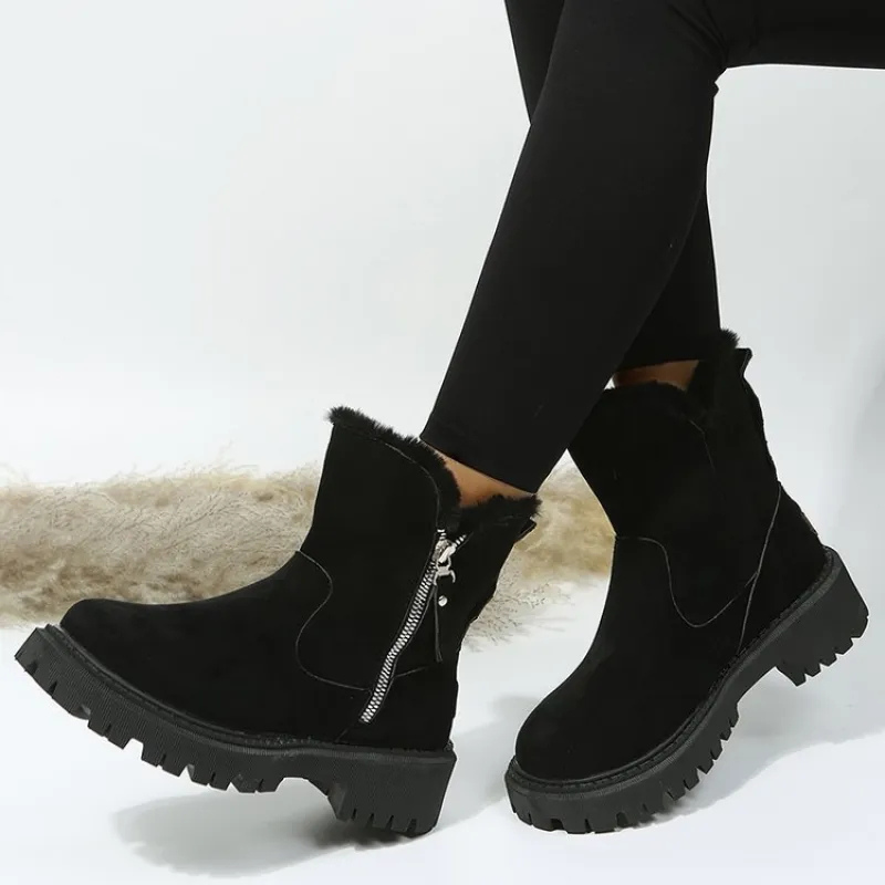 Winena | Faux Fur Lined Fold-Over Winter Boots
