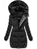 Winette | Long Puffer Jacket with Faux Fur Lined Hood