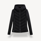 Ysara | Chevron Quilted Jacket with Hood