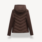 Ysara | Chevron Quilted Jacket with Hood