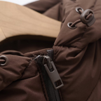 Ysara | Chevron Quilted Jacket with Hood