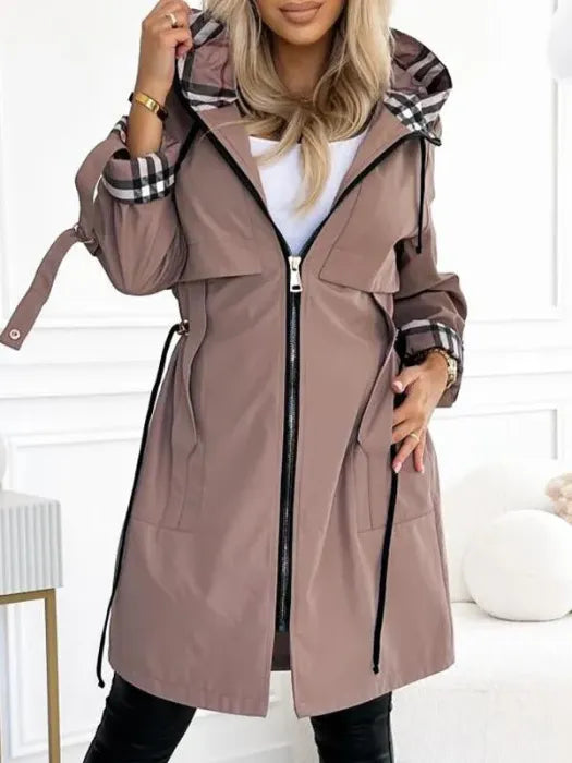 Zelelle | Waterproof Windproof Zip Coat