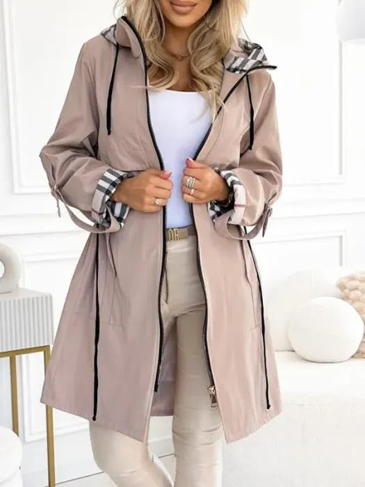 Zelelle | Waterproof Windproof Zip Coat