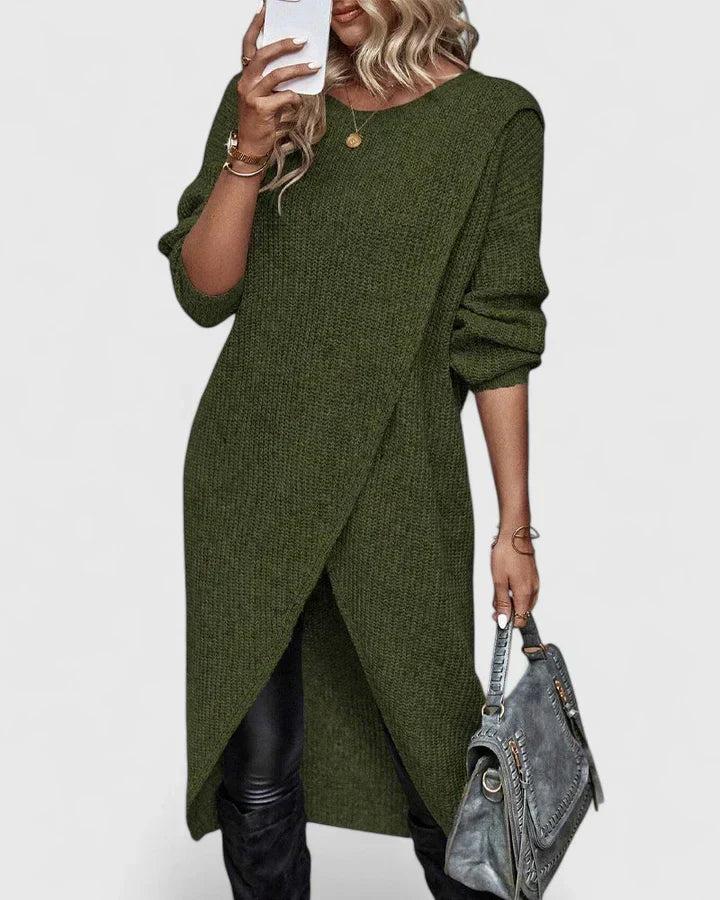 Zeline | Knit Jumper Dress Long Sleeve