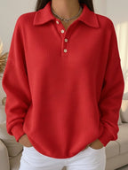 Zelisse | Polo Collar Knit Sweater